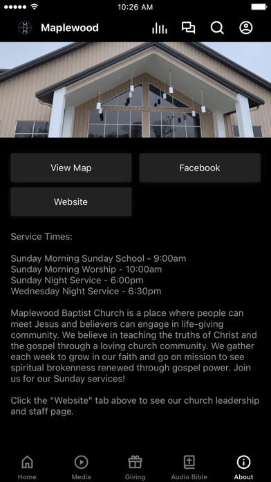 Maplewood Baptist Church Screenshot