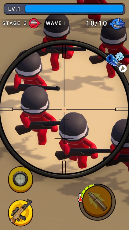 Snipe Gun War : Defense Beach