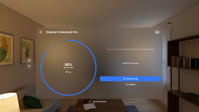 Etsi kadonneen BLE Device Tracker -kuvakaappaus