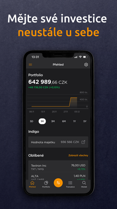 Patria Finance Screenshot
