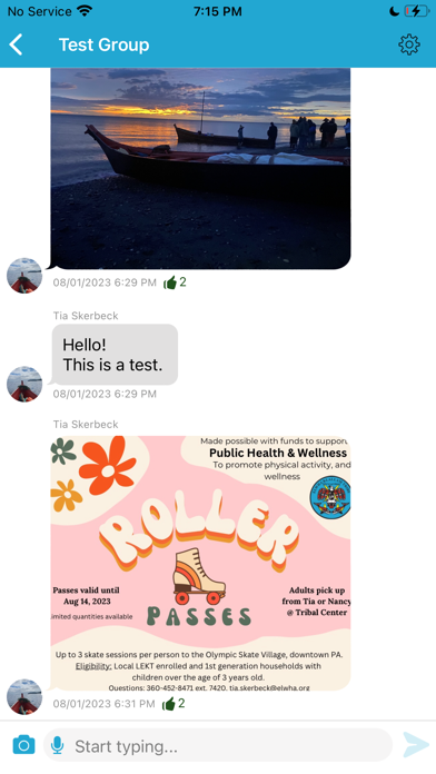 Lower Elwha Camp Crier Screenshot