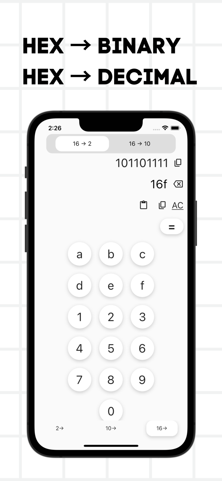 Calculadora binária/Conversor screenshot 5