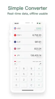 currency converter & widget iphone screenshot 1