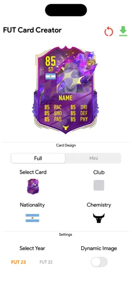 Game screenshot FUT 23 Card Creator hack