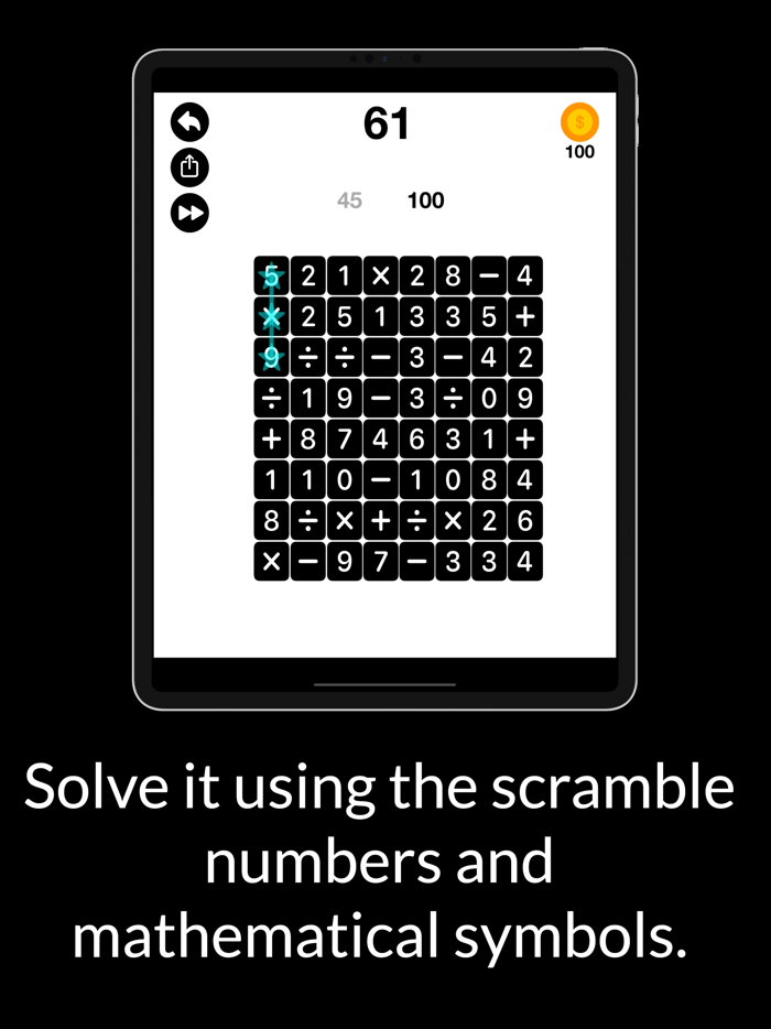Crossnumber Math Puzzle Game
