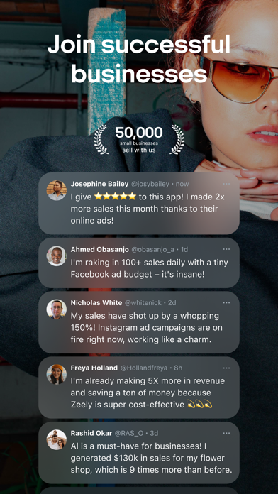 Zeely: AI Sales Growth App Screenshot