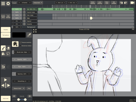 RoughAnimator - animation app iPad app afbeelding 2