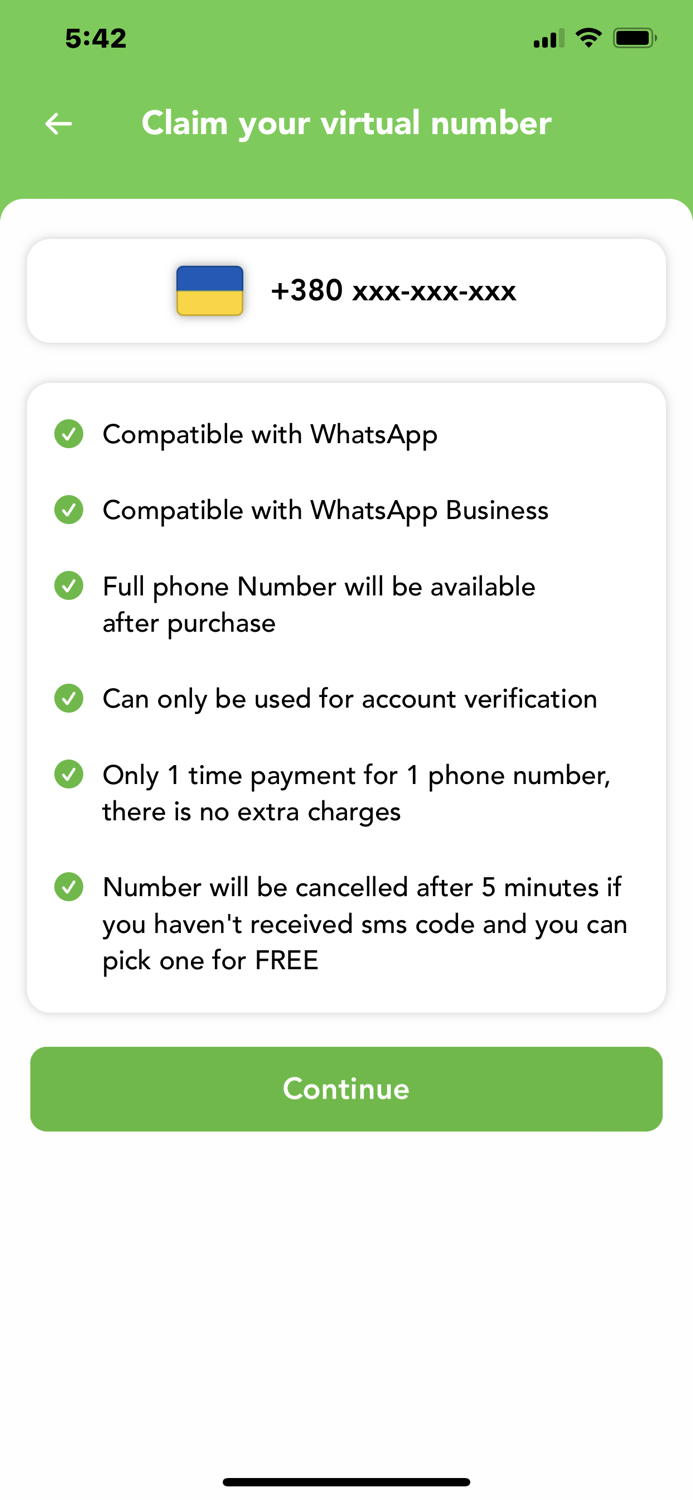 Virtual Number for WhatsApp