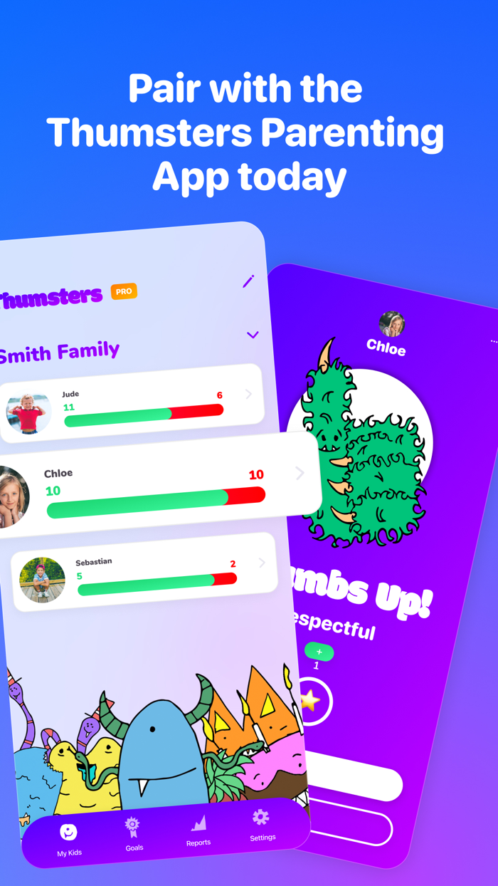 Thumsters Kids Companion App