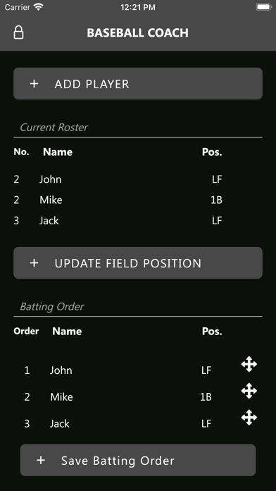 My Baseball Coach Screenshot