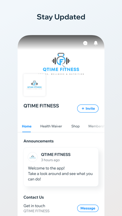 QTIME FITNESS Screenshot