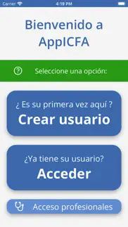 appicfa iphone capturas de pantalla 1