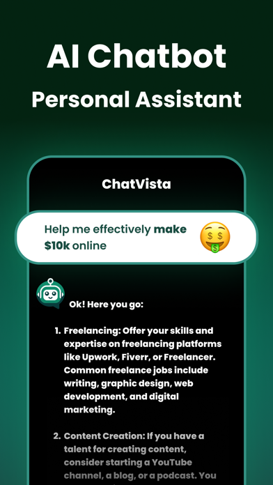 ChatVista: AI Chat Assistant Screenshot