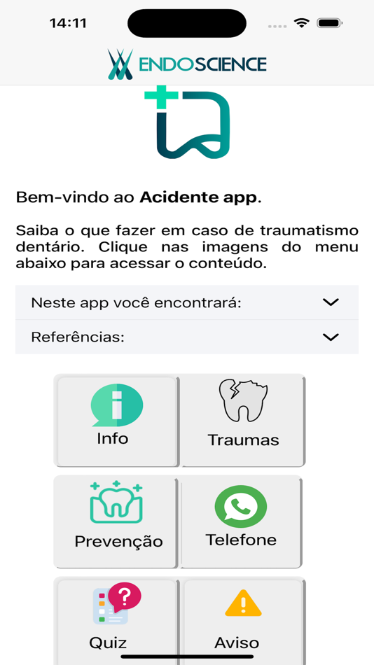 #1. Acidente (iOS) 由: CRESCENDO TREINAMENTOS AVANCADOS LTDA