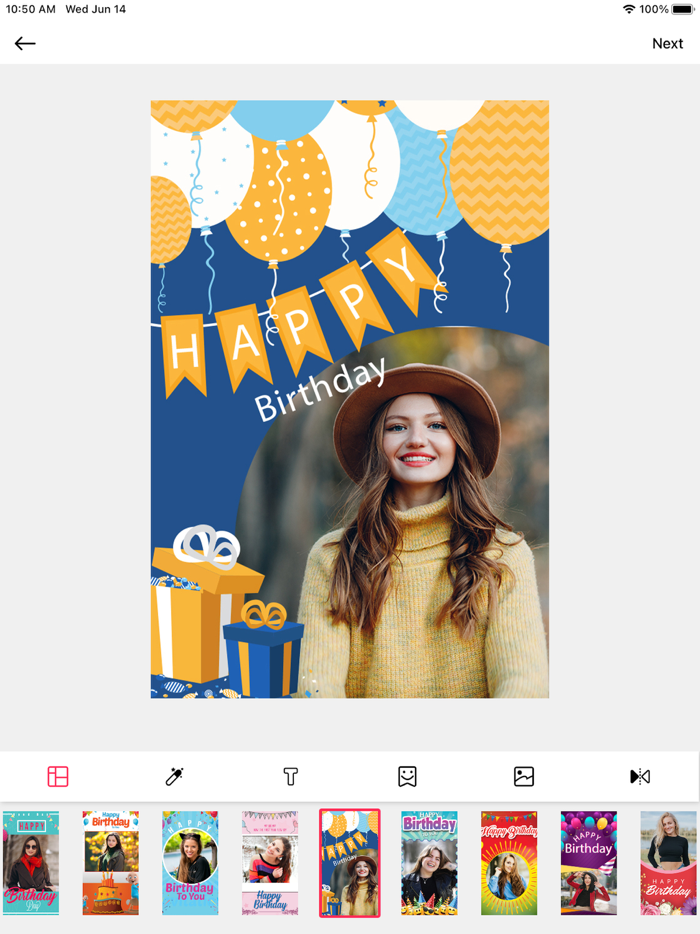 Birthday Photo Frames - Editor