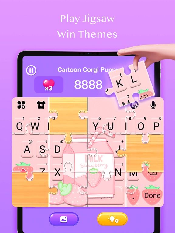 Screenshot #4 pour Jigsaw Keyboard-win Kika Theme