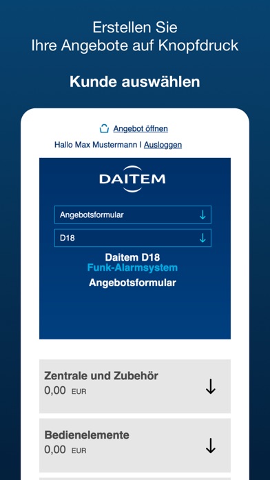 Daitem MeinAngebot Screenshot
