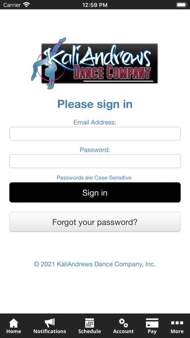 KaliAndrews Dance Co. Screenshot