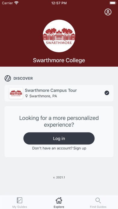 Swarthmore College Screenshot