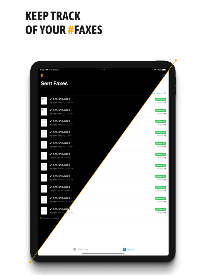 FAX send from iPhone - eFax