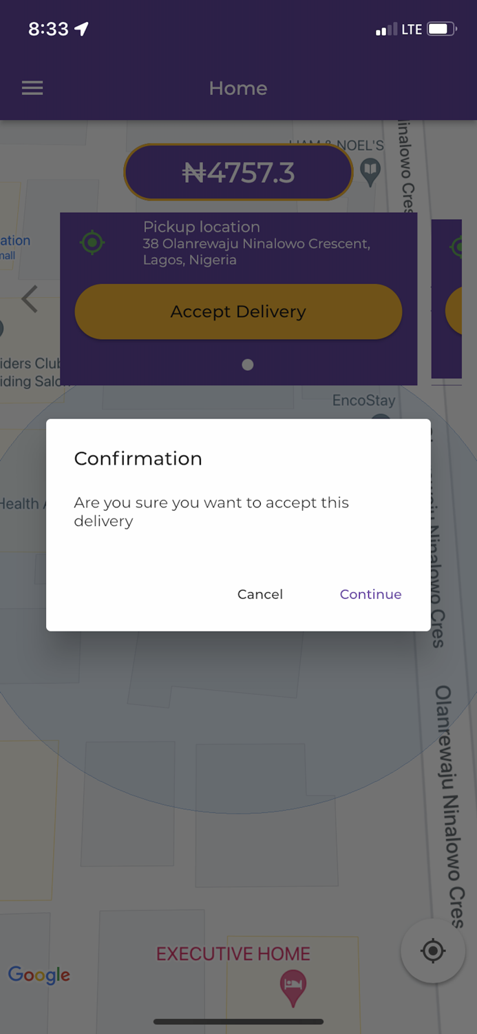 Velocity Dispatch Rider App
