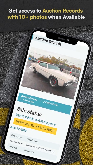 Classic Car VIN Lookup Screenshot
