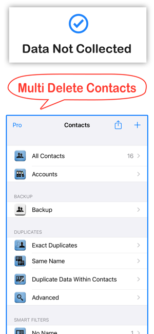 ‎Delete Contacts+ Screenshot