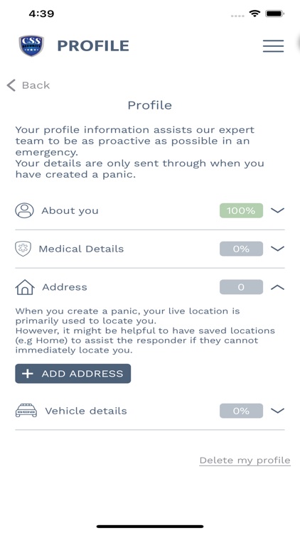 CSS Security Panic App screenshot-5
