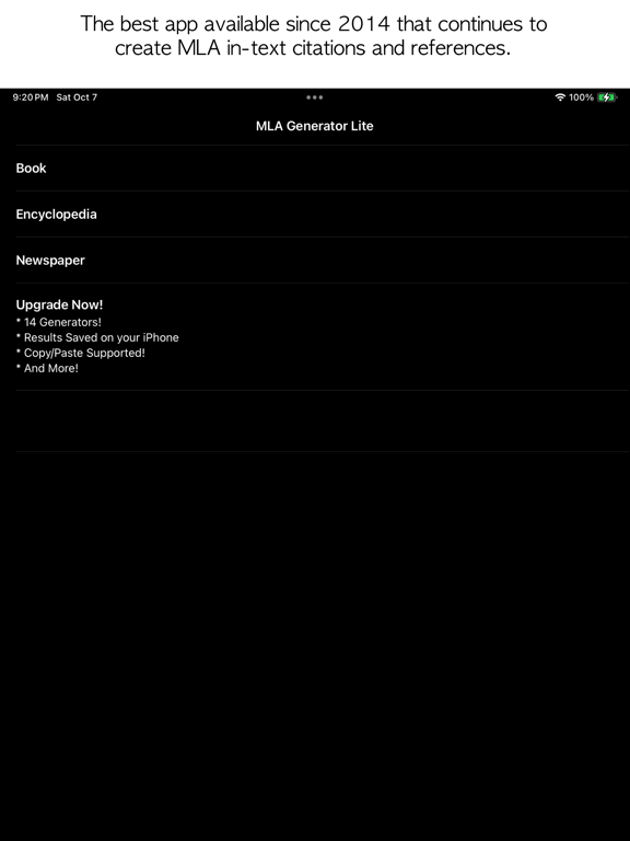 Screenshot #4 pour MLA Generator Lite