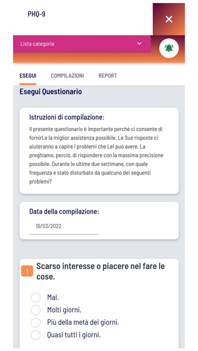 GRETA di Studi Cognitivi Screenshot