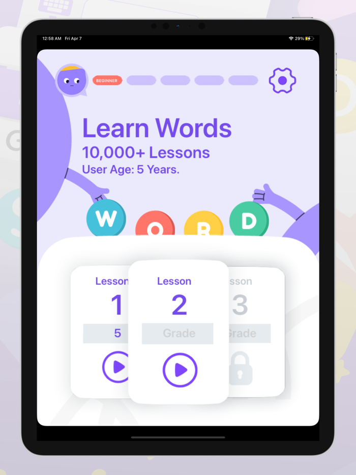 Words Quiz  Learn English ABC