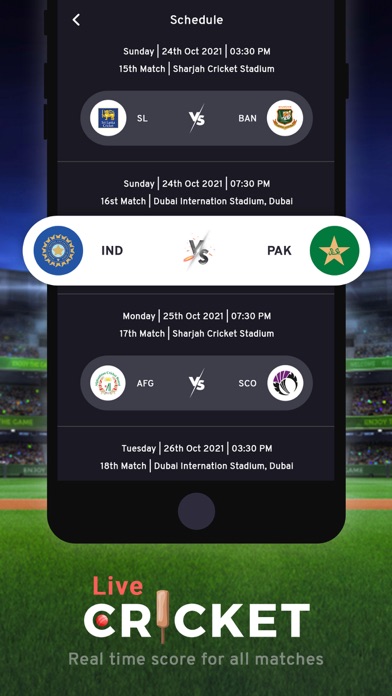 Cric - Live Cricket Scores Screenshot