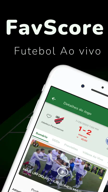 Futebol Ao Vivo - FavScore screenshot 1 of 5