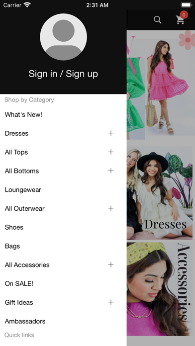 Southern House Clothing Screenshot