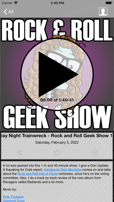 Rock and Roll Geek Show Screenshot