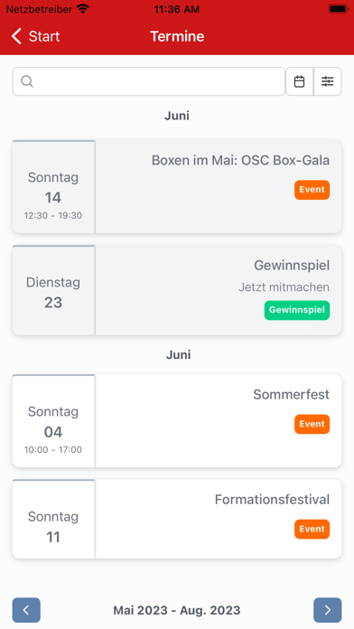 Osnabrücker Sportclub Screenshot