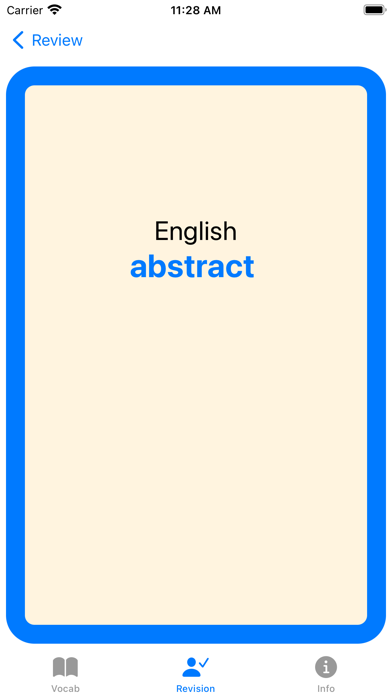 Welsh Vocab Screenshot