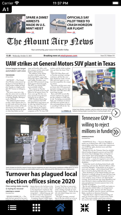 Mount Airy News Screenshot