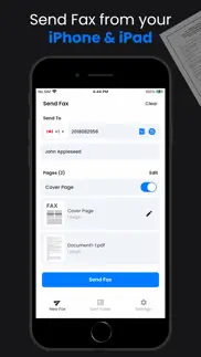 fax unlimited - send fax iphone screenshot 2