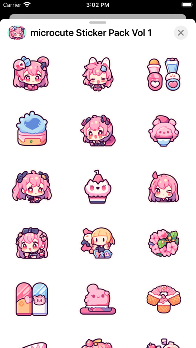 Screenshot #2 pour microcute_ Sticker Pack Vol 1