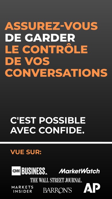 Screenshot #2 pour Confide – Messagerie privée