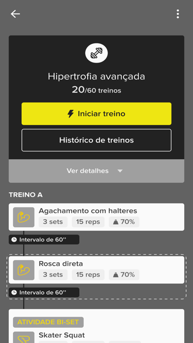 G3 Treinamento Personalizado Screenshot
