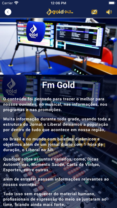 Rádio FM Gold Screenshot