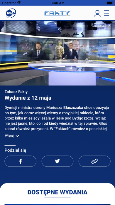 Fakty TVN Screenshot