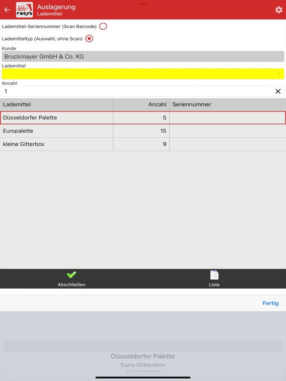 Screenshot #5 pour COSYS Lademittelverwaltung