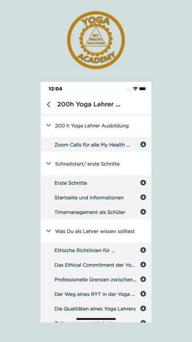 YOGA My Health Solutions Screenshot