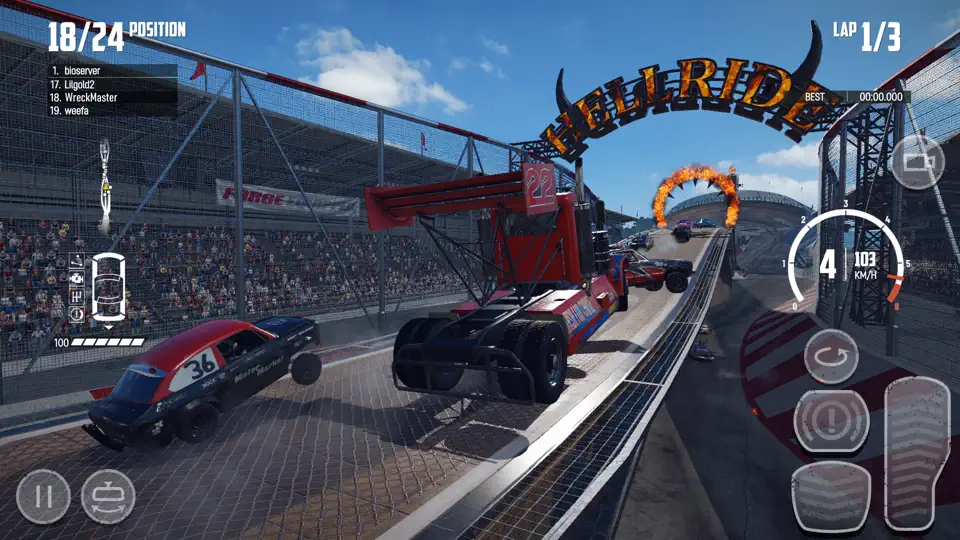 Screenshot von Wreckfest auf dem iPhone 4