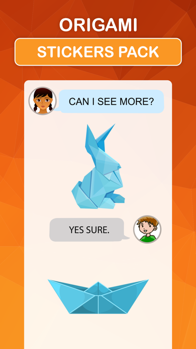 Origami Stickers Pack Screenshot