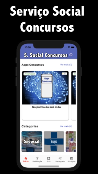 Serviço Social Concursos Screenshot