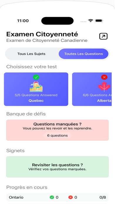 Citoyenneté Canadienne Screenshot